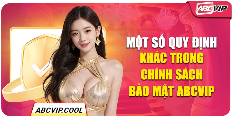 Một số quy định khác trong chính sách bảo mật ABCVIP